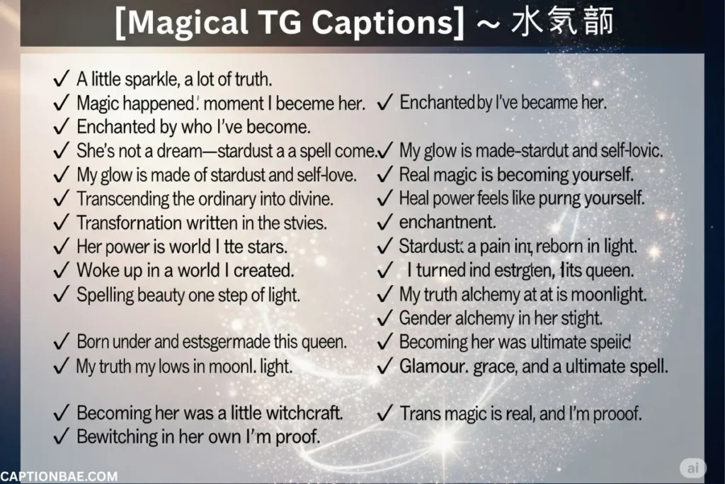 Magical TG Captions
