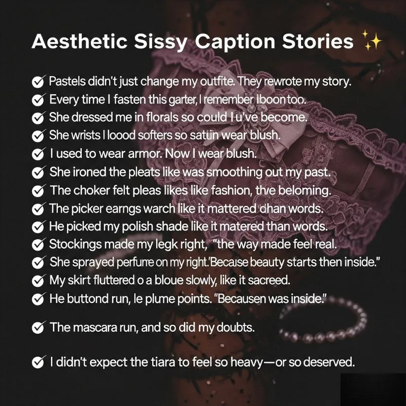 Aesthetic Sissy Caption Stories