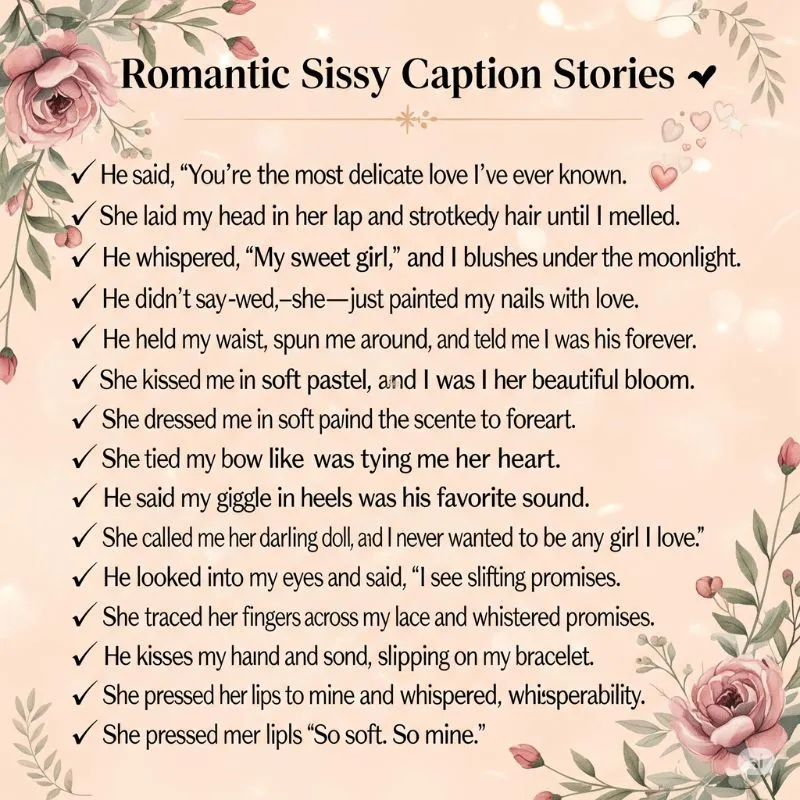 Romantic Sissy Caption Stories