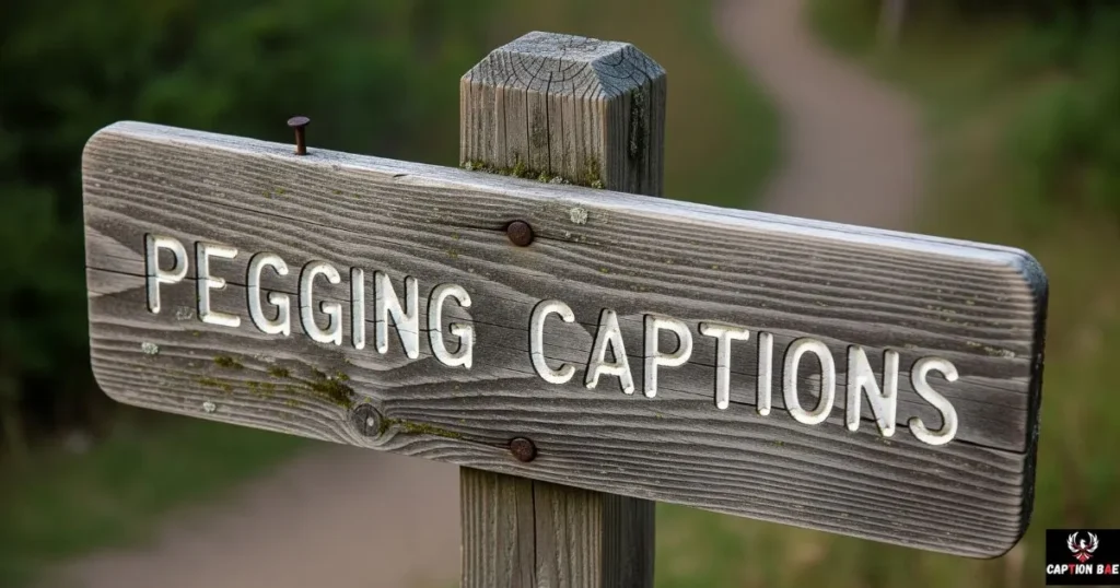Ultimate Pegging Captions to Rule the Moment