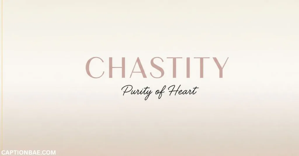 Aesthetic Chastity Captions