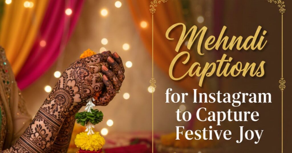 Mehndi Captions for Instagram