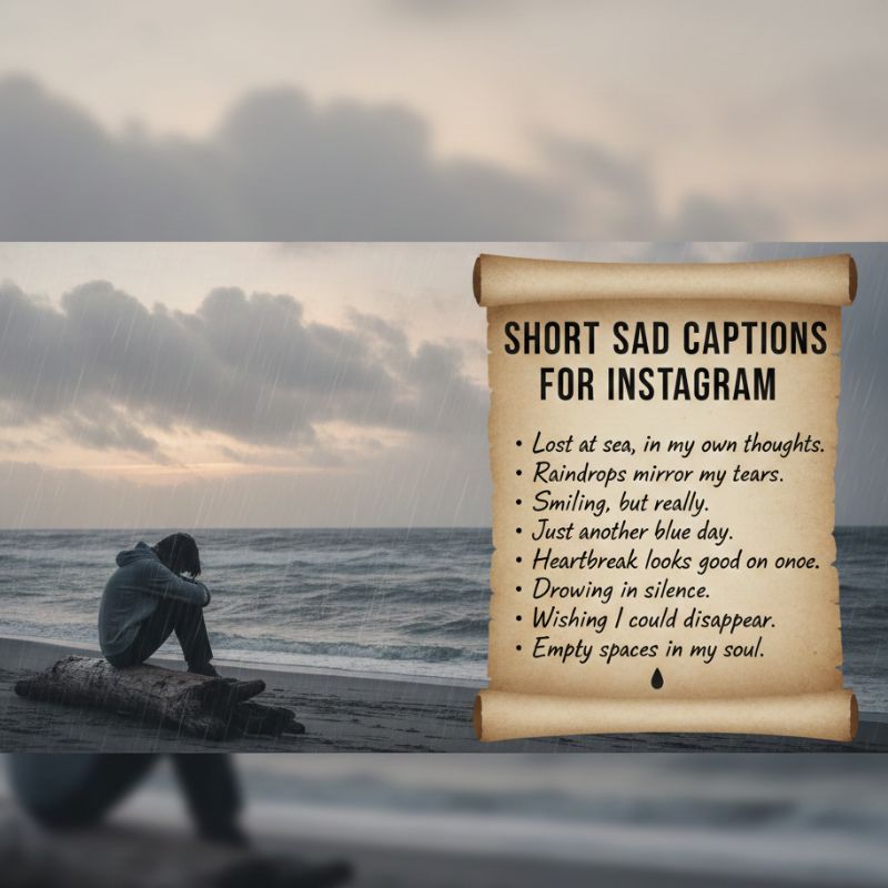 Short Sad Captions For Instagram