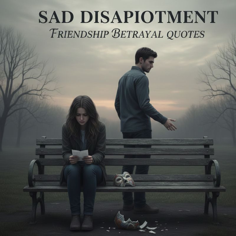 Sad Disappointment Friendship Betrayal Quotes