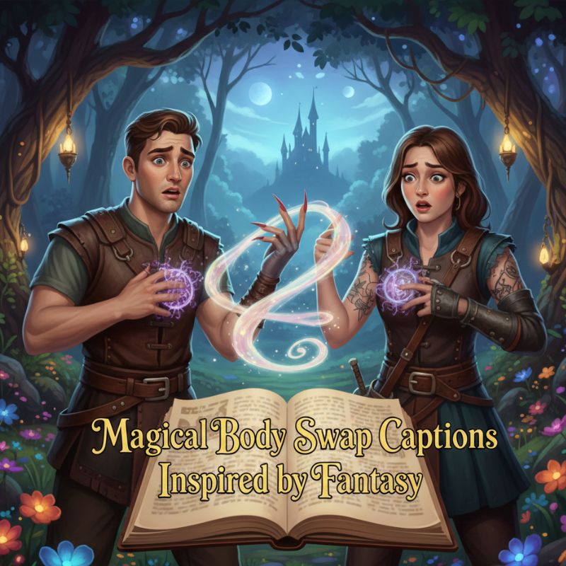 Magical Body Swap Captions Inspired by Fantasy