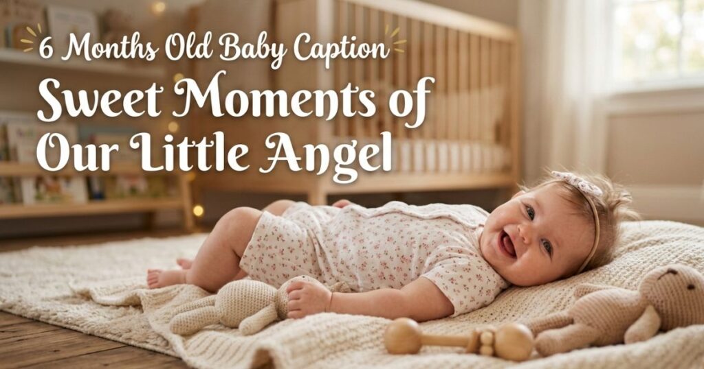 6 Months Old Baby Caption Sweet Moments of Our Little Angel  