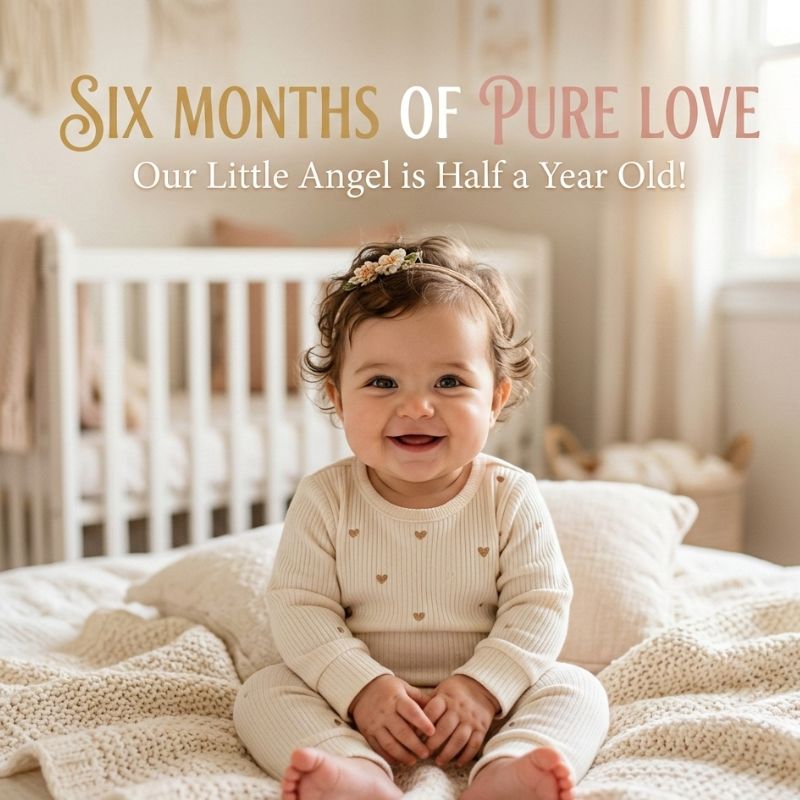 Cute and Loving 6months Old Baby Caption for Your Little Angel