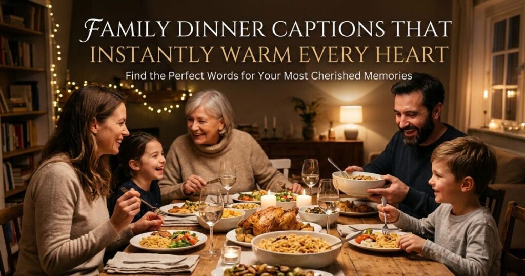 Family Dinner Captions That Instantly Warm Every Heart  