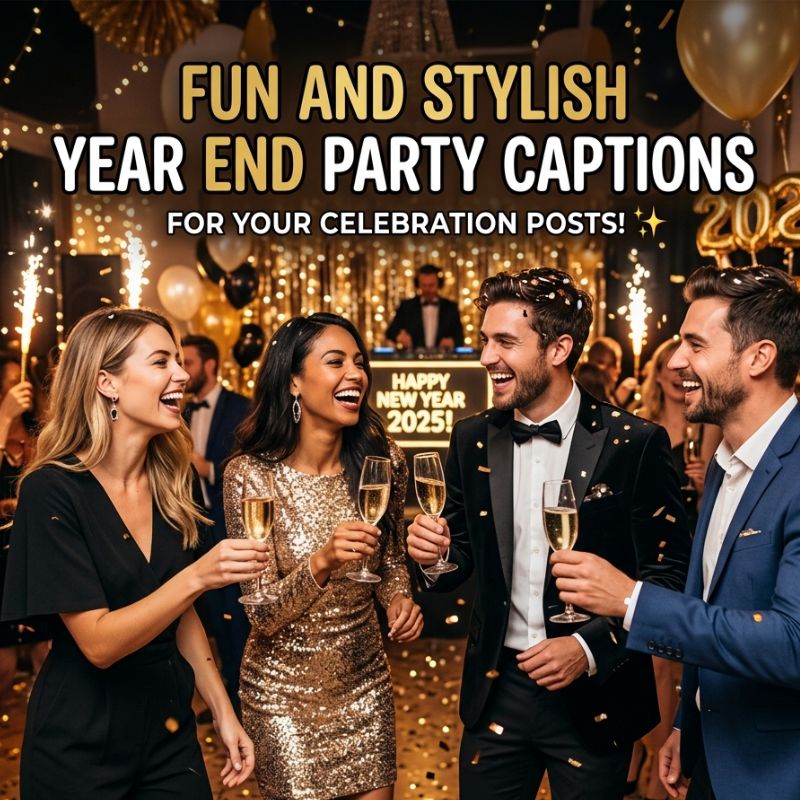 Fun and Stylish Year End Party Caption for Your Celebration Posts
