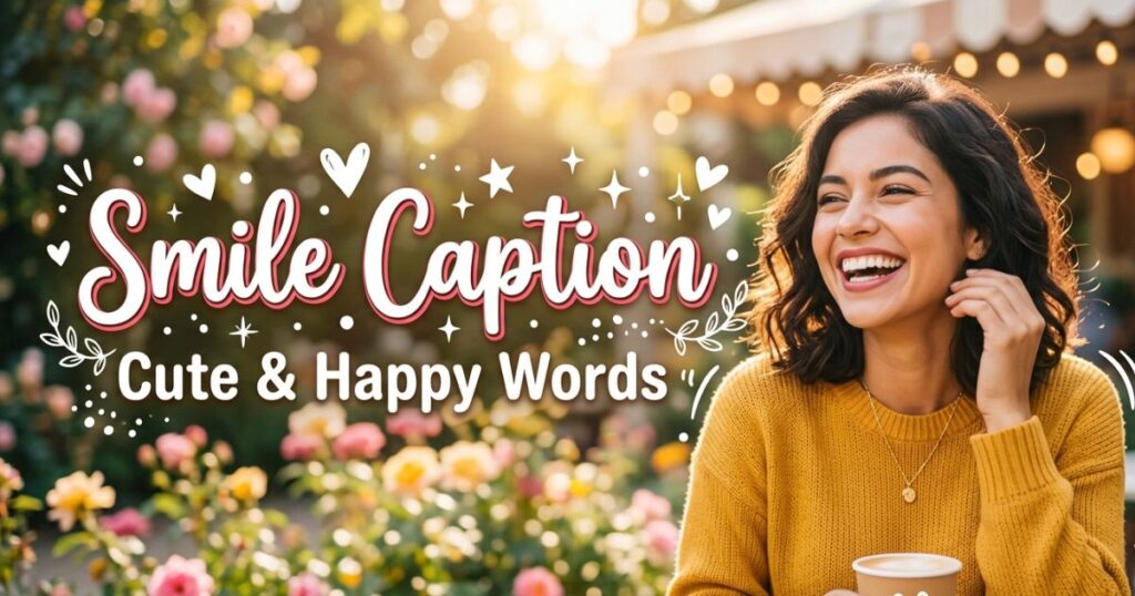 Smile Caption Cute & Happy Words Smile Caption Cute & Happy Words