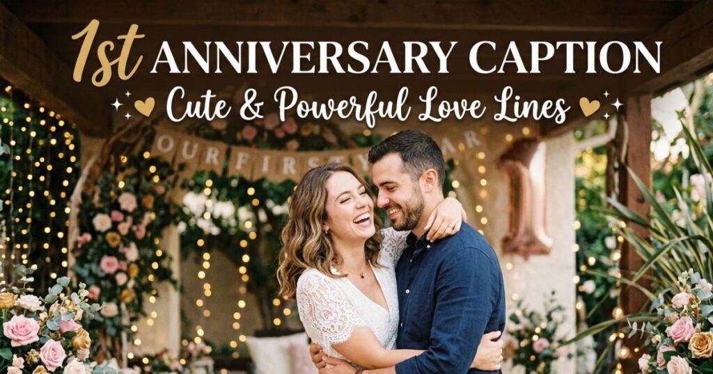 1st Anniversary Caption Cute & Powerful Love Lines