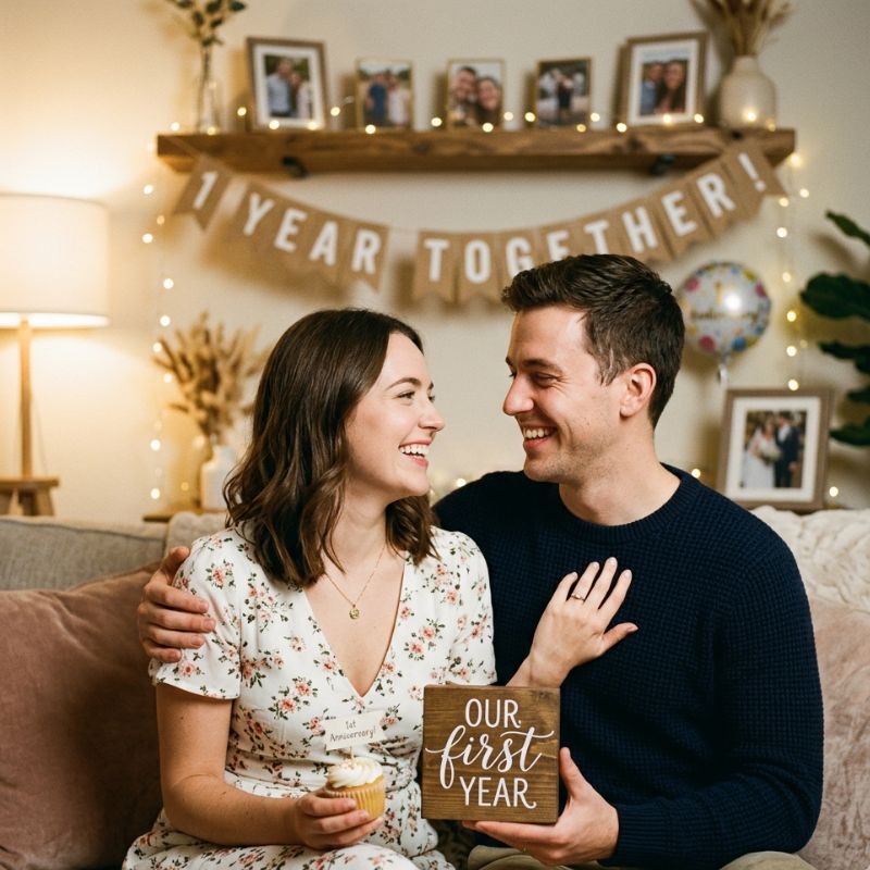 Memorable 1st Anniversary Caption for Your First Milestone