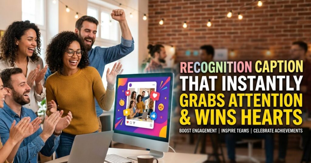 Recognition Caption That Instantly Grabs Attention and Wins Hearts