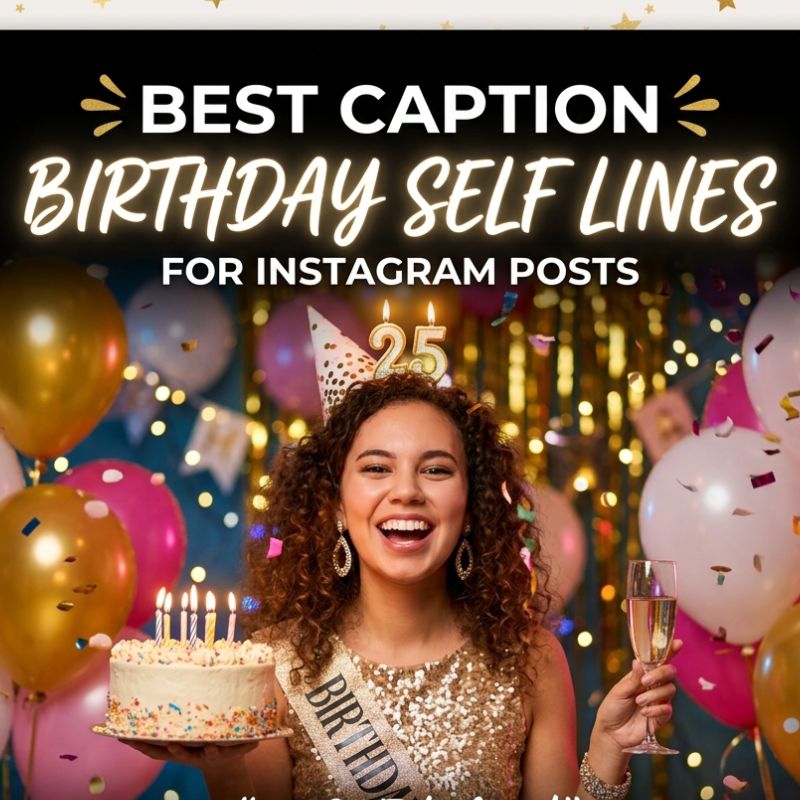 Best Caption Birthday Self Lines for Instagram Posts