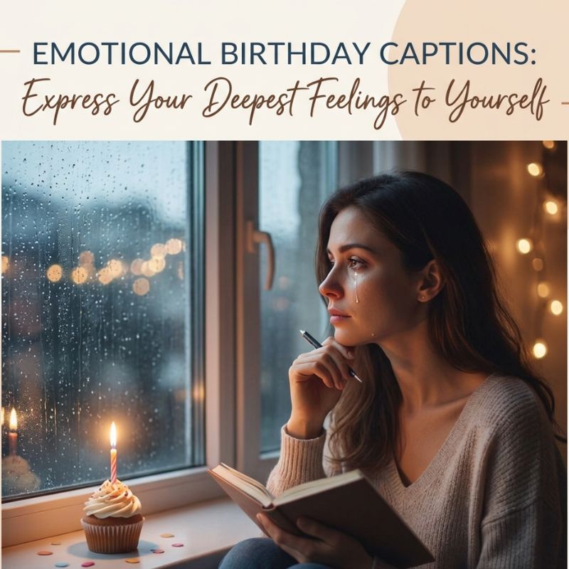 Emotional Caption Birthday Self to Express Your Feelings