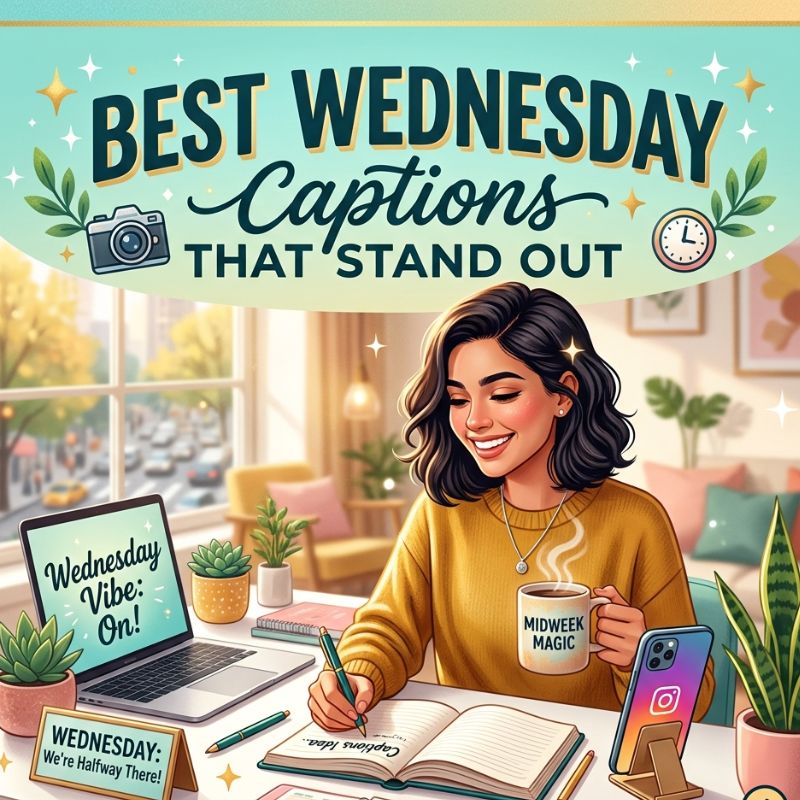 Best Wednesday Caption for Instagram That Stand Out