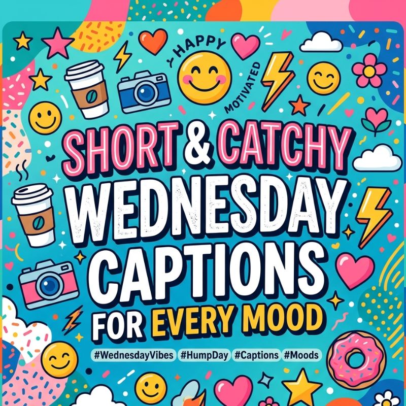 Short and Catchy Wednesday Caption for Every Mood