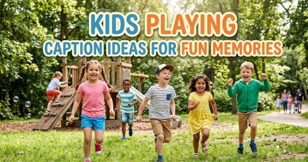 Kids Playing Caption Ideas for Fun Memories