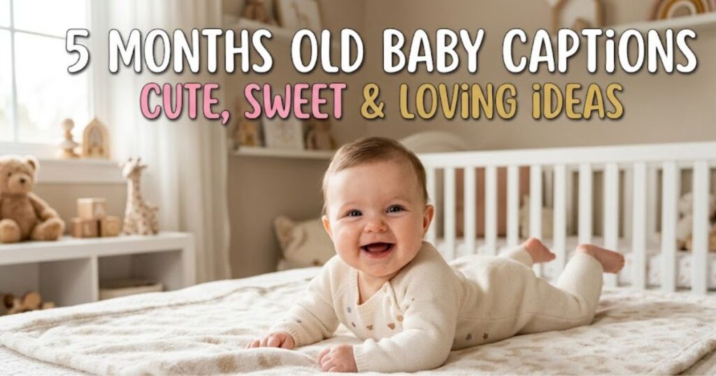 5 Months Old Baby Captions Cute, Sweet & Loving Ideas