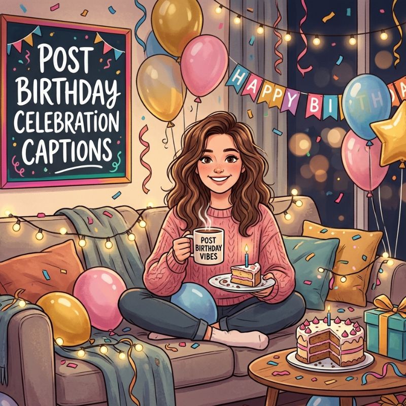 Post Birthday Celebration Captions