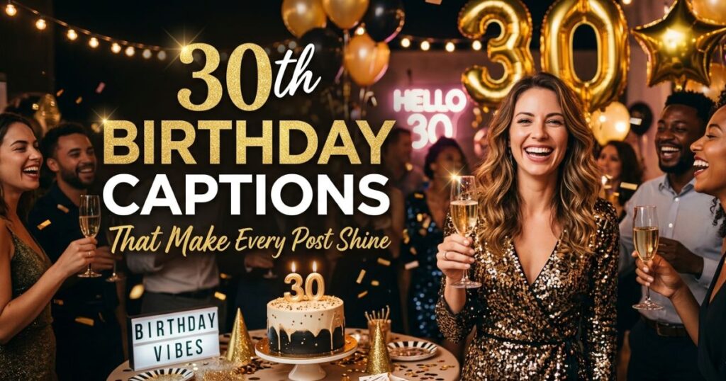 30th Birthday Captions That Make Every Post Shine 30th Birthday Captions That Make Every Post Shine