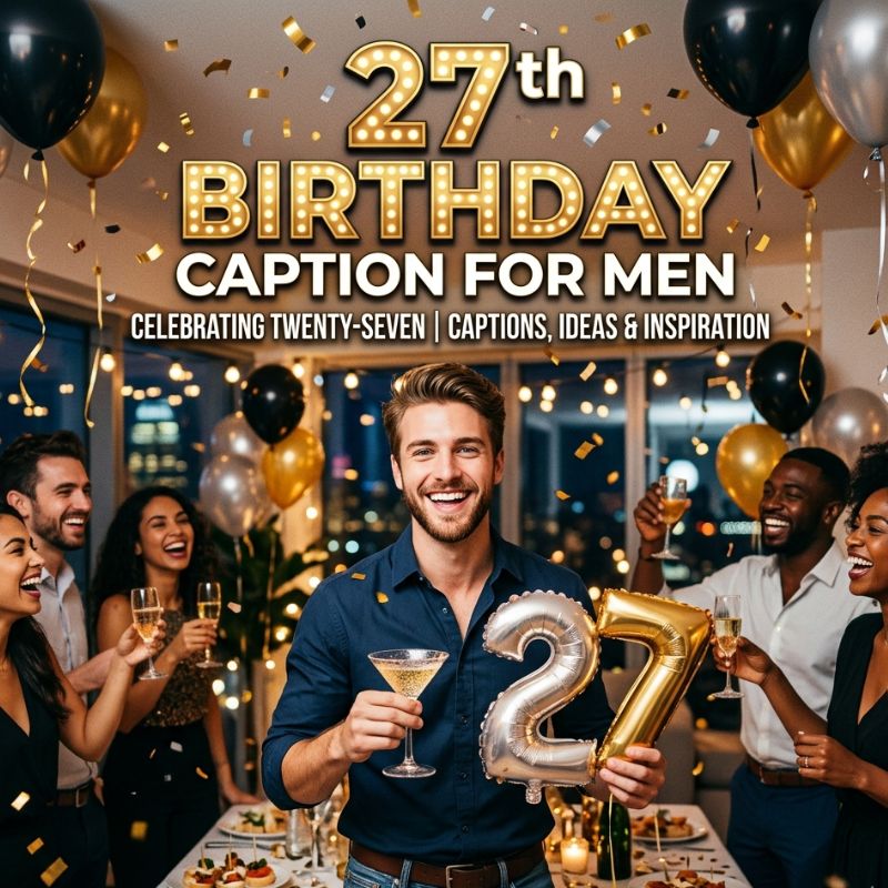 27th Birthday Caption for Men