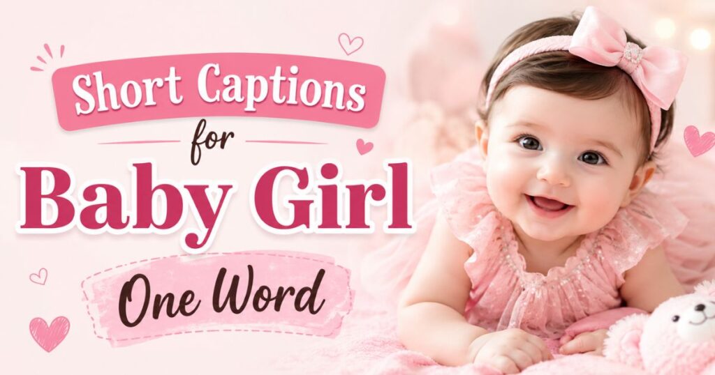 Short Captions for Baby Girl One Word