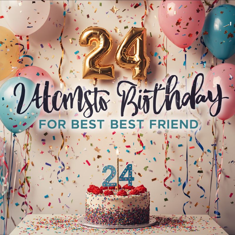 24th Birthday Caption for Best Friend
