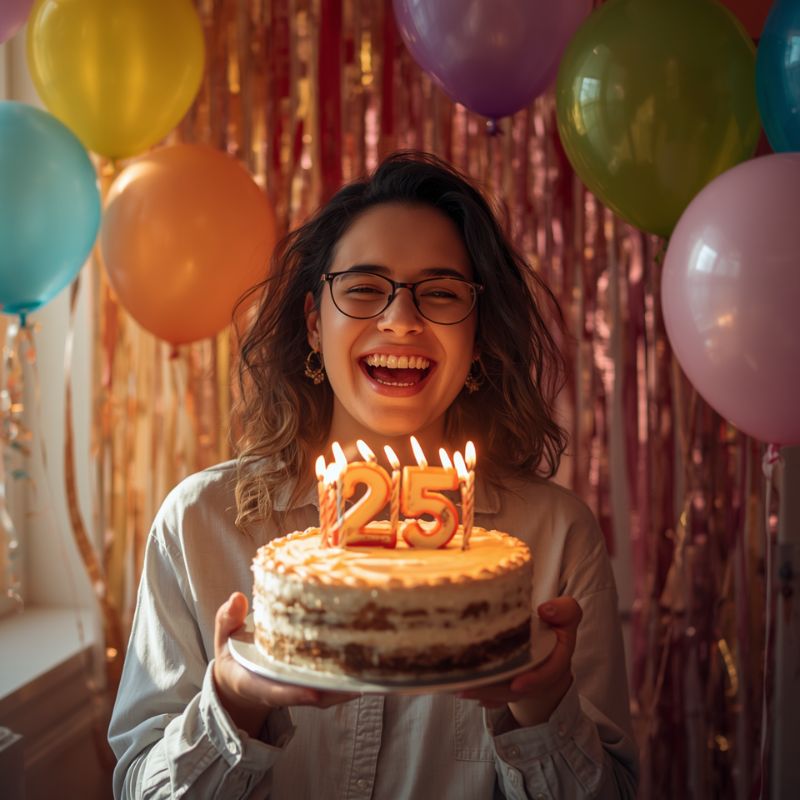 25th Birthday Celebration Captions