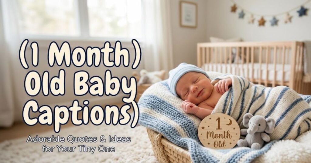 1 Month Old Baby Captions