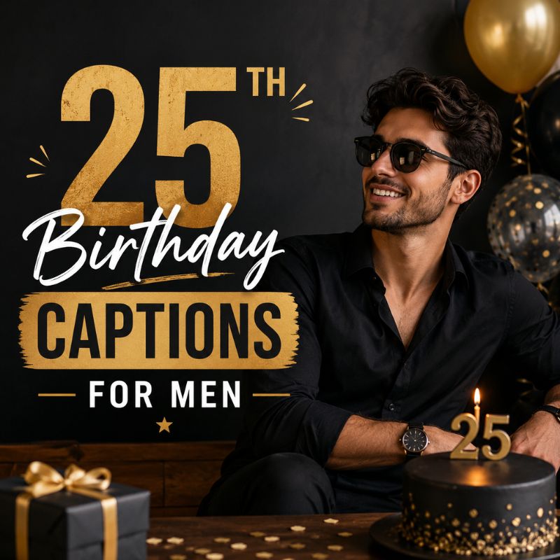 25th Birthday Captions for Men