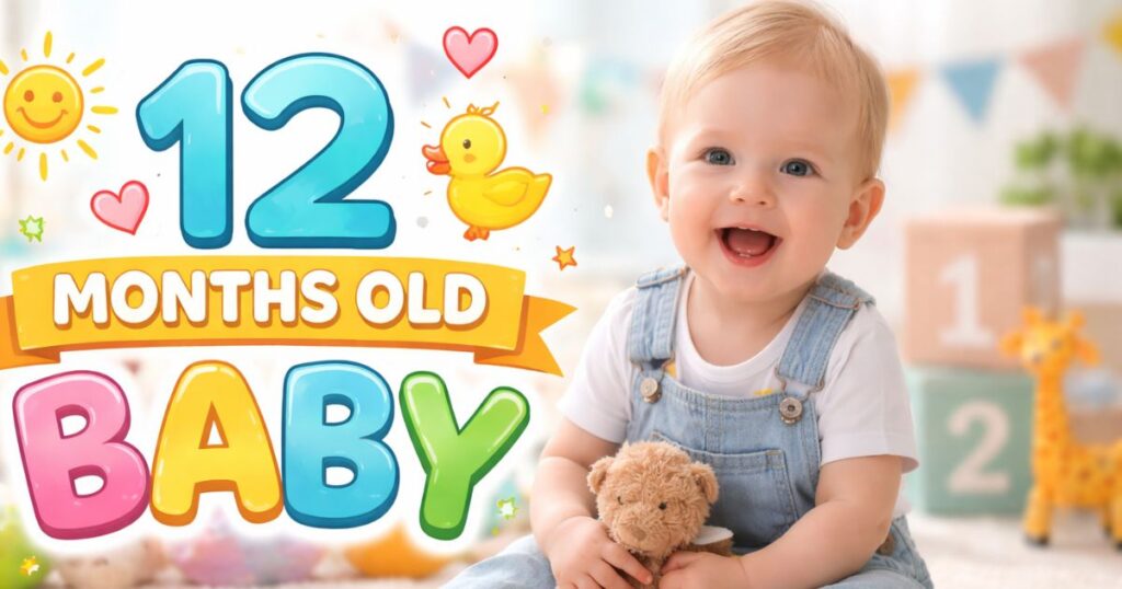 12 Months Old Baby Caption