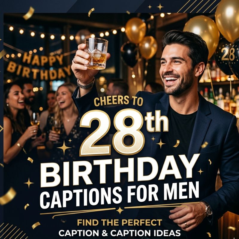 28th birthday captions for men