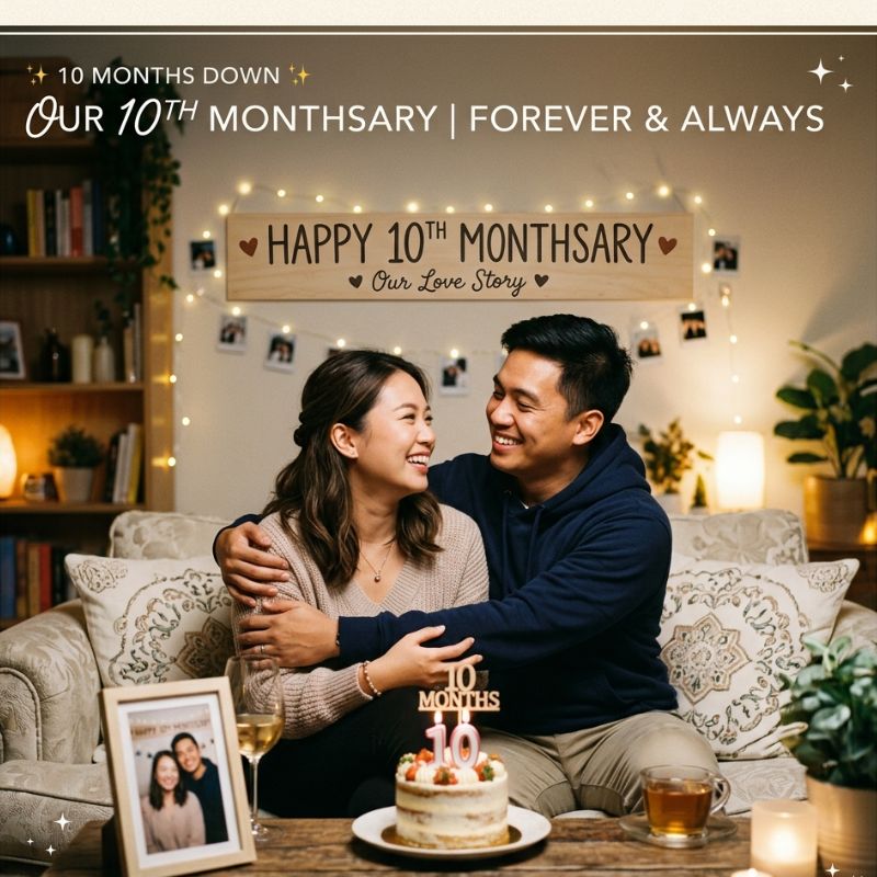 10th monthsary caption for instagram