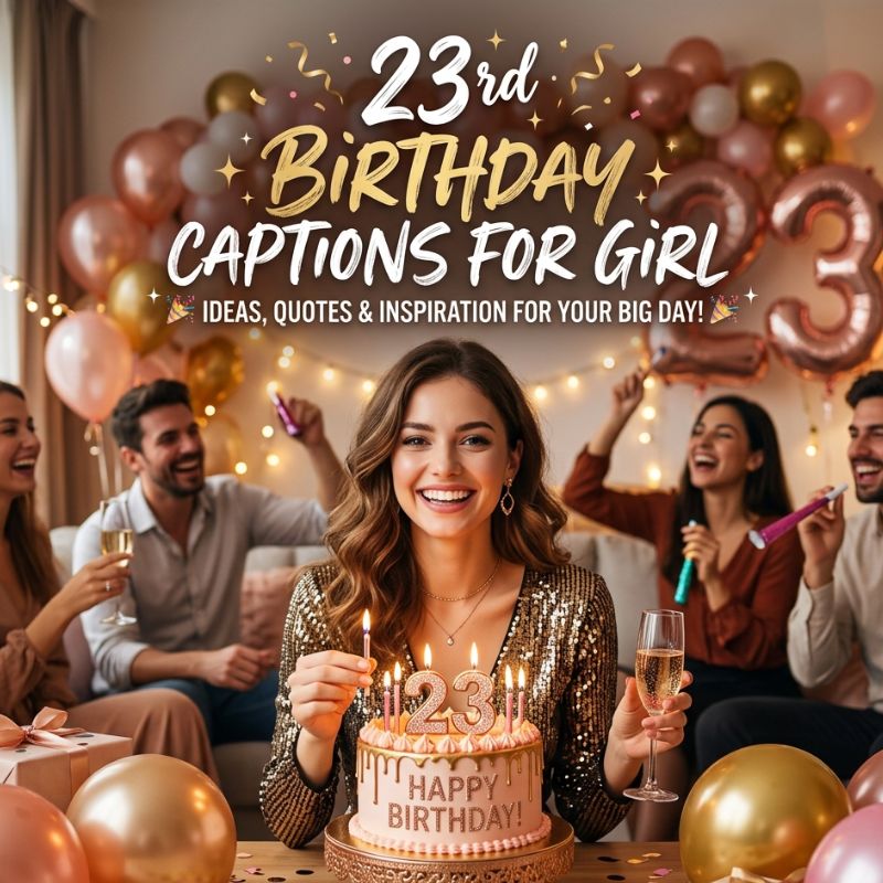 23rd birthday captions for girl