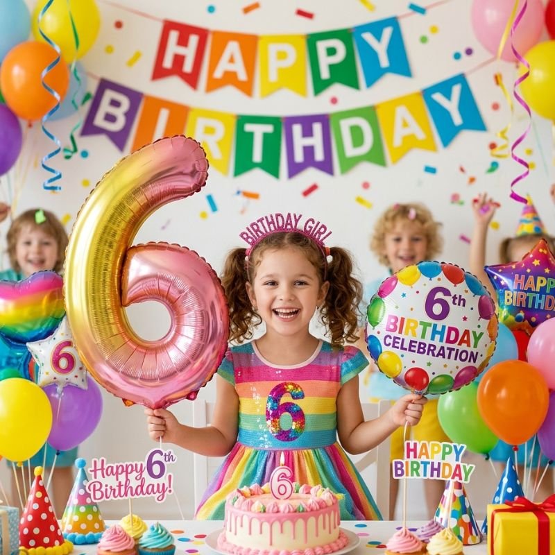 6th birthday photo captions