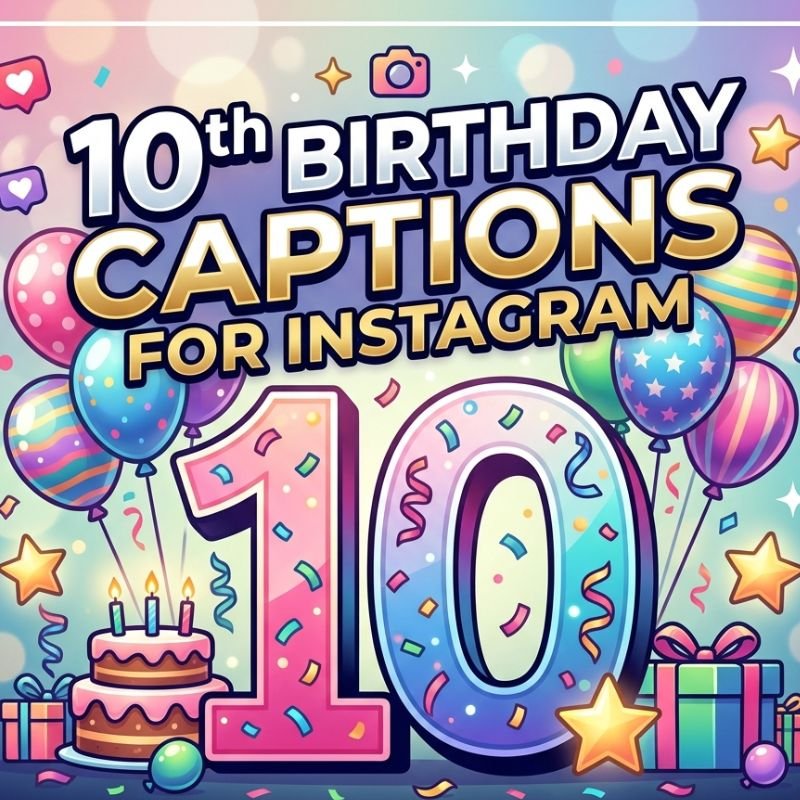 10th Birthday Captions for Instagram