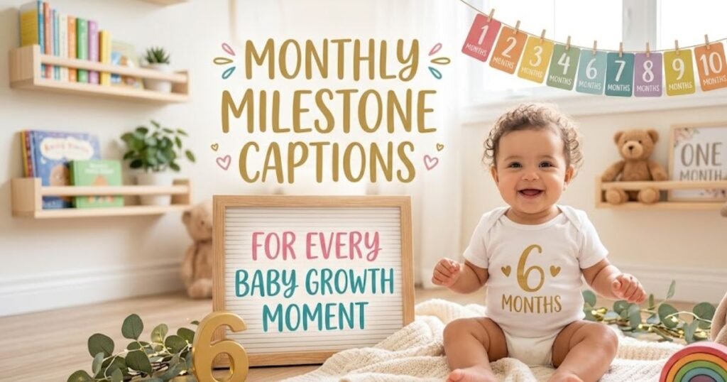 Monthly Milestone Captions for Every Baby Growth Moment