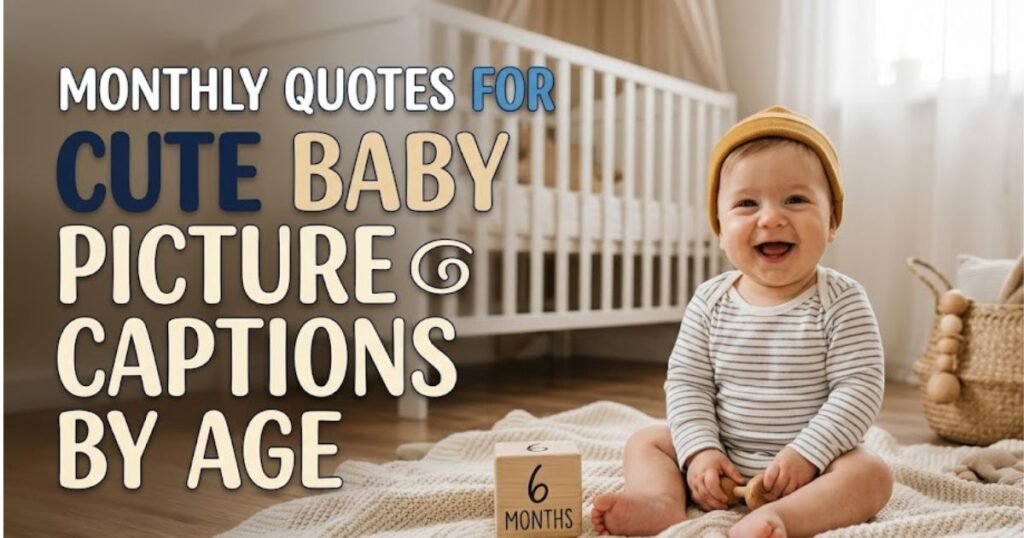 Monthly Quotes for Cute Baby Picture Captions by Age