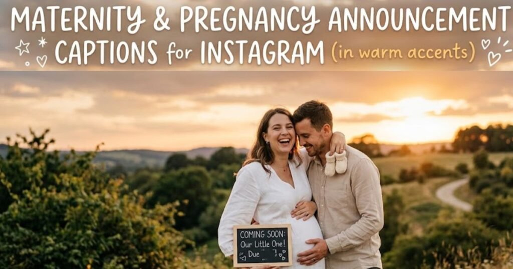 Maternity & Pregnancy Announcement Captions for Instagram