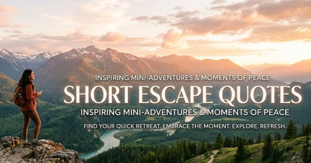 Short Escape Quotes
