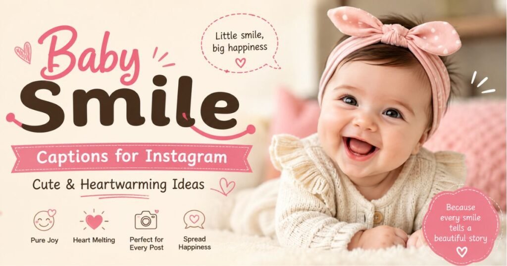 Baby Smile Captions For Instagram Cute & Heartwarming Ideas