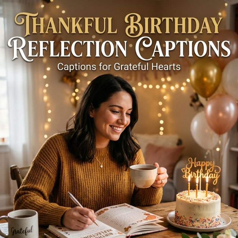 Thankful Birthday Reflection Captions