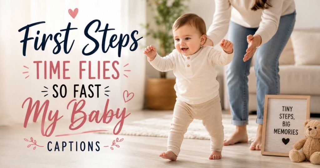First Steps Time Flies So Fast My Baby Captions