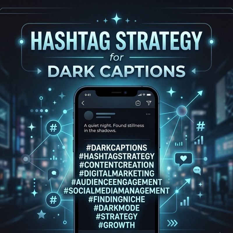 Hashtag Strategy for Dark Captions