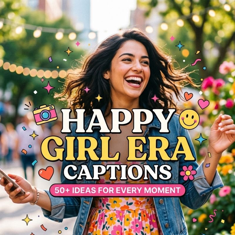 50+ Happy Girl Era Captions for Every Moment