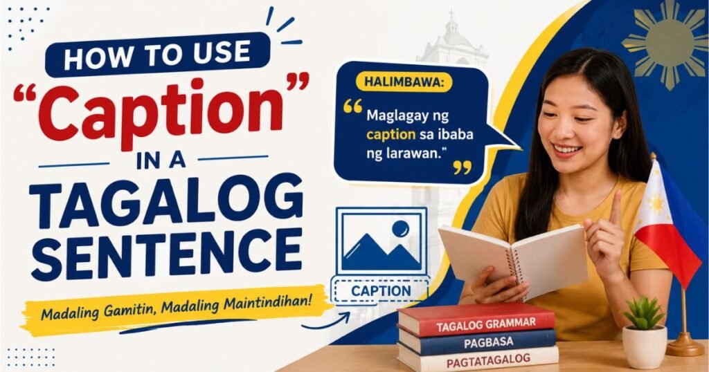 How to Use "Caption" in a Tagalog Sentence