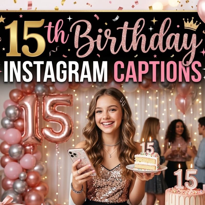 15th Birthday Instagram Captions
