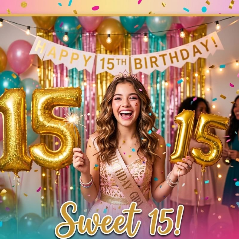 15th Birthday Captions for Facebook