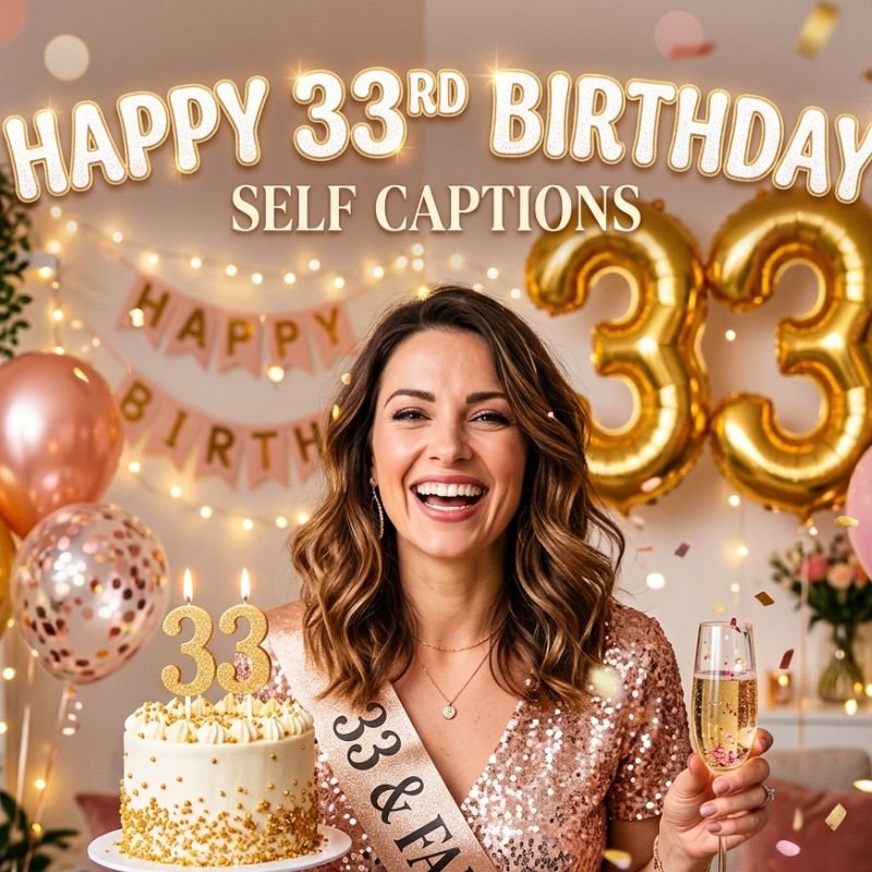Happy 33rd Birthday Self Captions